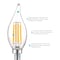 Luxrite CA11 LED Light Bulbs 5W (60W Equivalent) 550LM 2700K Warm White Dimmable E12 Candelabra Base 24-Pack LR21593-24PK - alternate 4